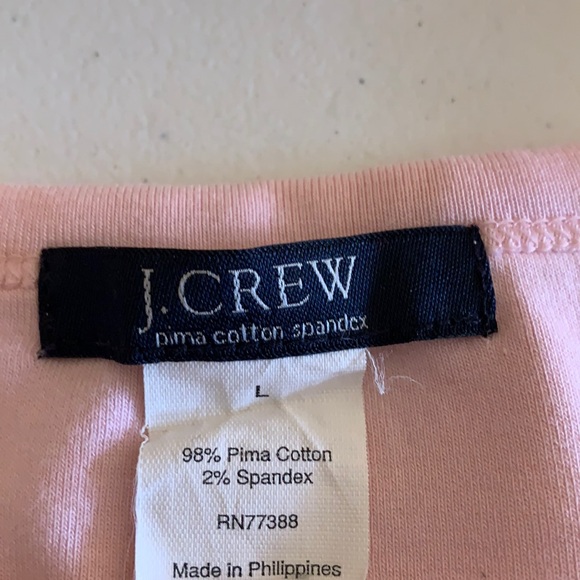 J.Crew long sleeve pale pink top. L - Picture 3 of 3